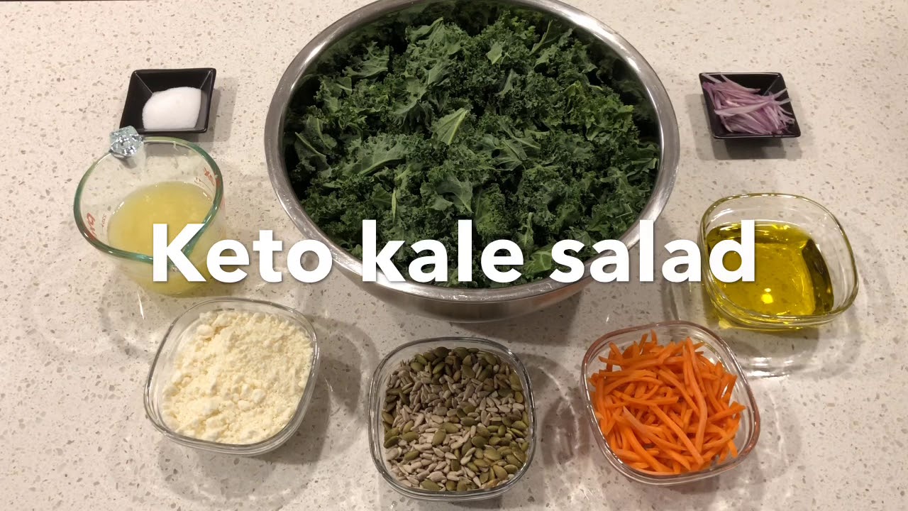 How To Make The Best KETO Kale Salad YouTube