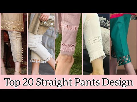 Top 20 Straight pant design for ladies, straight pant design new