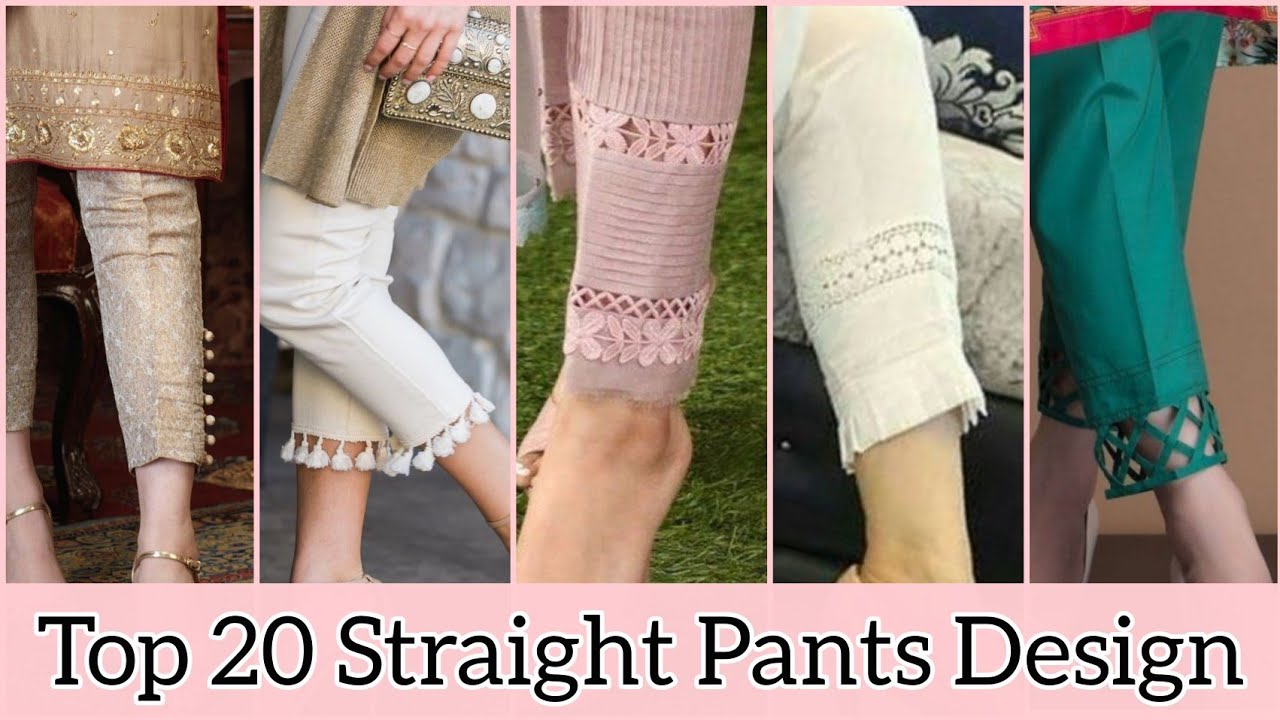 Top 20 Straight pant design for ladies