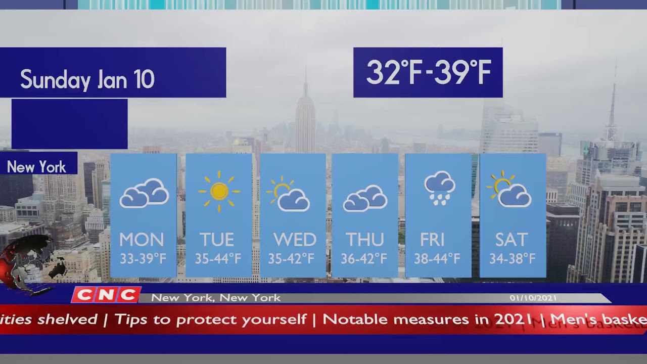 Weather Forecast New York, New York New York weather Forecast and local