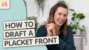 How to Pattern Draft | How to Draft a Placket Front