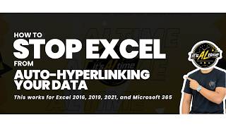 How to Stop Excel from Auto-Hyperlinking Your Data (Quick Fix!)