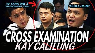 Maiinit na SAGUTAN ni Atty. Ligutan at Atty. Narvasa sa cross-examination kay Calilung