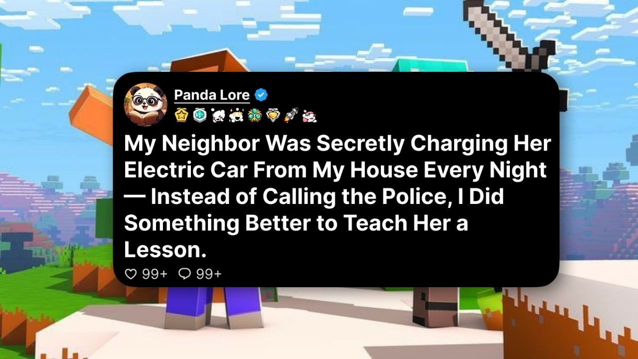 At 12:47 a.m. I found a charging cable snaking from my garage outlet into my neighbor’s Tesla. The cable was still warm when I picked it up. She’d been stealing my electricity for six months—I’d...