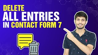How To Delete All Form Entries Of Contact Form 7 | WordPress Tutorial