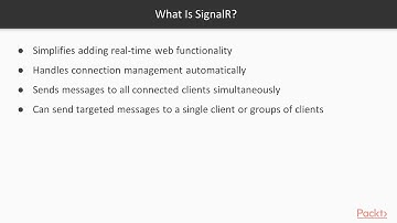 Full Stack Development with React and ASP.NET Core 2 : Working with SignalR | packtpub.com