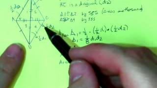 proof of area of rhombus