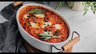 Cheesy Butternut Squash and Tomato Casserole