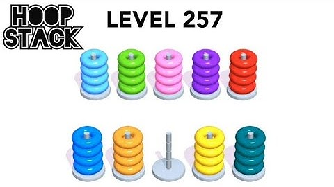 Hoop Stack Level 257 | Puzzle Game  | Complete Level