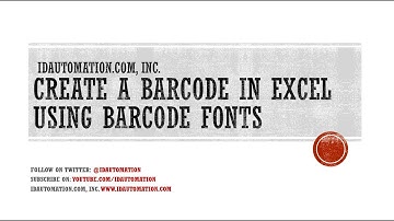 How to Create Barcodes using the VBA for Excel & Fonts (IDAutomation #Excel #VBA Part 3 of 3)