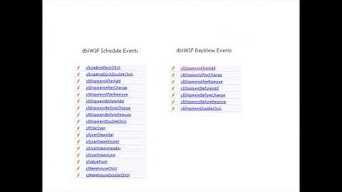 Warehouse Scheduling Framework Data Binding - External Databases