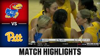 Kansas vs. Pittsburgh Match Highlights | 2026 ACC Volleyball