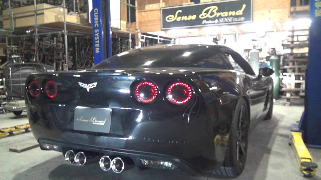 センスブランド マフラーサウンド コルベット C6 - YouTube