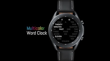 ⌚️Multicolor Word Clock (Round)