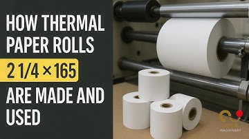 How Thermal Paper Rolls 2 1/4 x 165 Are Made & Used | Full Production to Everyday Use