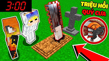 TÔ GÀ THỬ THÁCH 24H TRIỆU HỒI QUỶ CƯA VÀO 3H SÁNG TRONG MINECRAFT*TRIỆU HỒI CHAINSAW MAN KINH DỊ