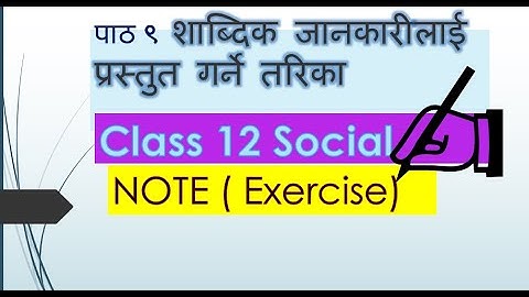 Class 12 Social Unit 2 Lesson 9 Exercise, Note