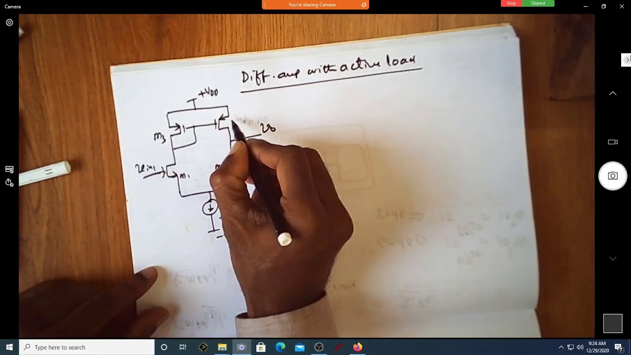 Differential amplifier active load Gm - YouTube