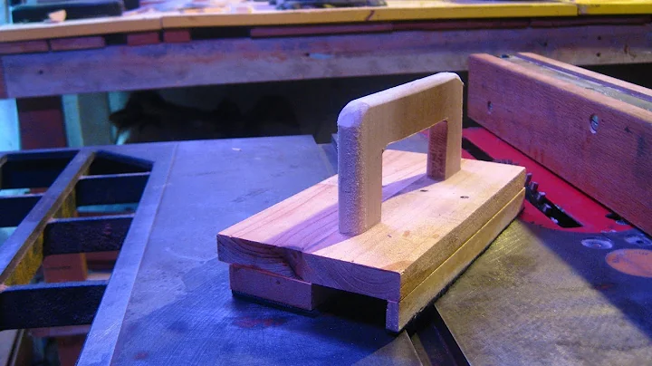 Push block from scrap wood.