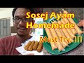 Resepi Sosej Homemade | How To Make Chicken Sausage At Home