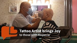 Tattoo Artist brings Joy to those with Alopecia