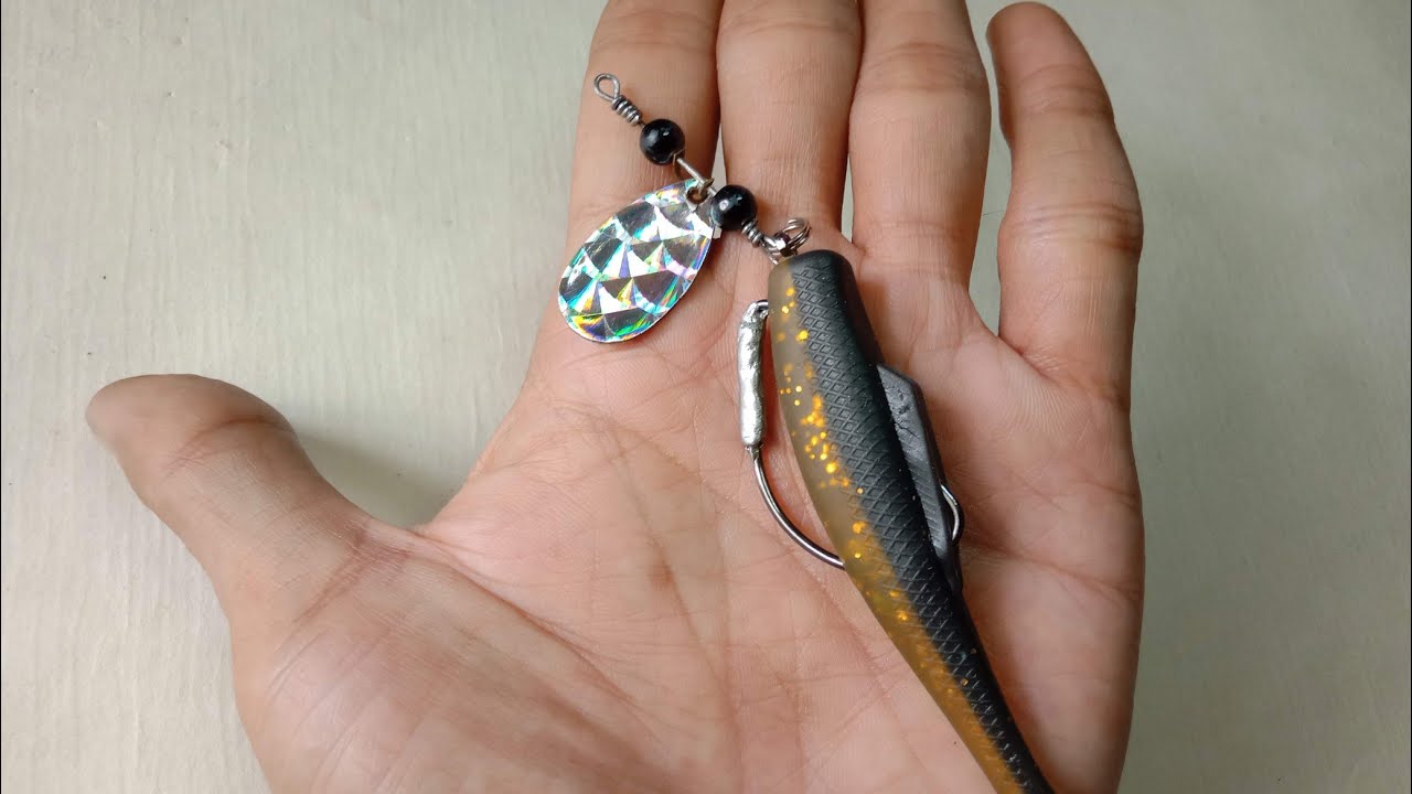 Cara buat umpan casting spinner softlure - YouTube