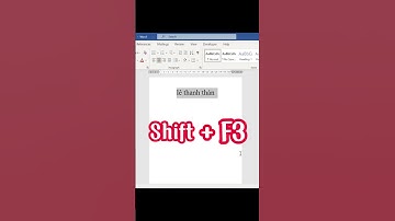 [ Word ] - Chuyển chữ thường thành chữ viết hoa siêu nhanh