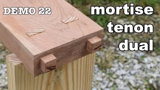 Dual Mortise and Tenon by Hand + Asian vs Western Mortice Making