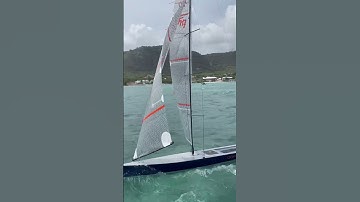 Antigua 7ft Class RC sailing yacht.