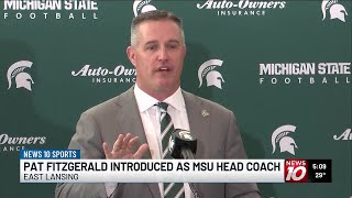 Pat Fitzgerald speaks for first time as MSU coach