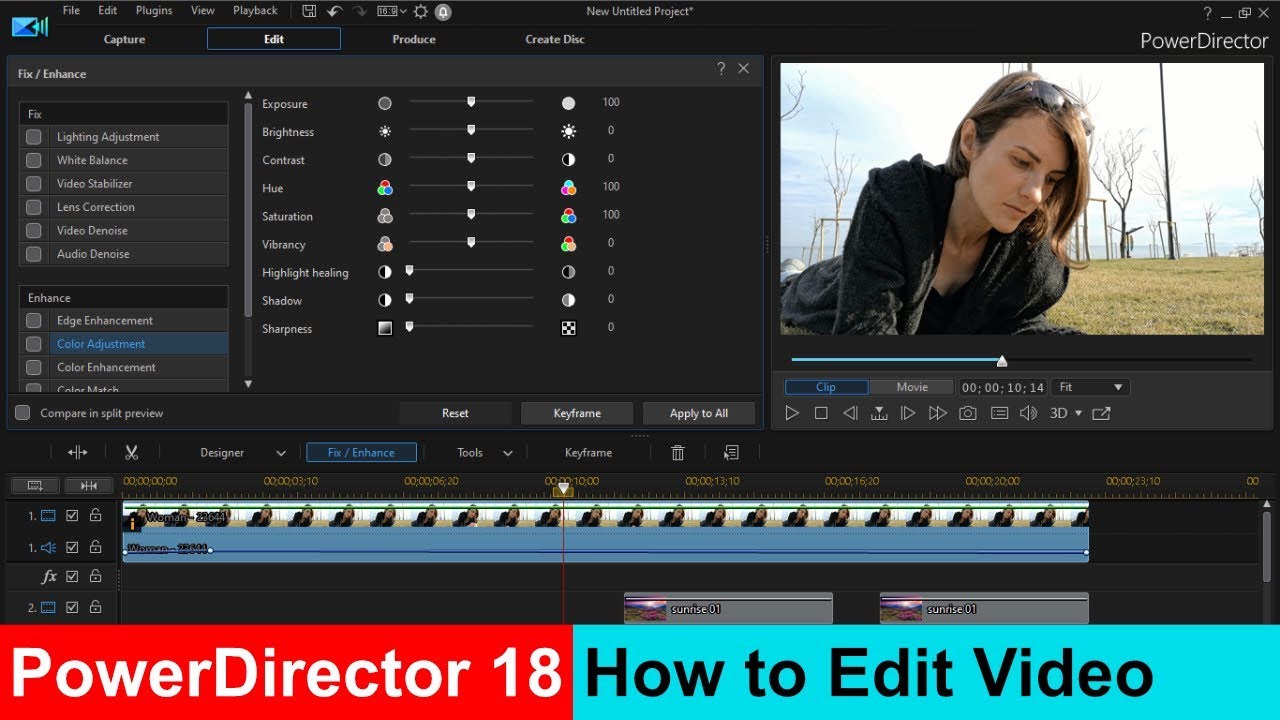 How to use cyberlink power director 18 new feature video editing