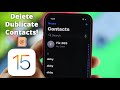 How to Delete Duplicate Contacts on iPhone! [At Once]