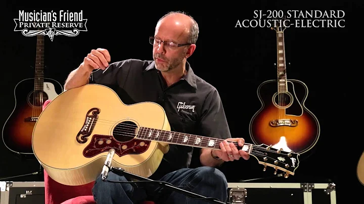 Gibson J-200 Standard Acoustic-Electri...  Guitar,...