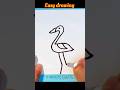 How to draw a duck easy with number 2 shorts drawing  shortyoutubeshorts