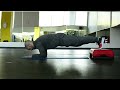 Plank with feet on step core stabilityanti extension