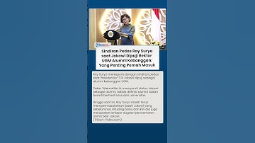 REAKSI Roy Suryo saat Jokowi Dipuji Alumni Kebanggaan UGM: Sehari Drop Out Juga Bisa Disebut Alumni