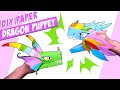 Easy diy paper dragon puppet tiktok  gary origami