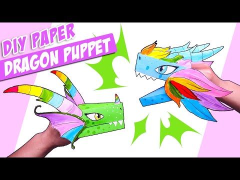 Easy DIY Paper Dragon Puppet TikTok || Gary Origami