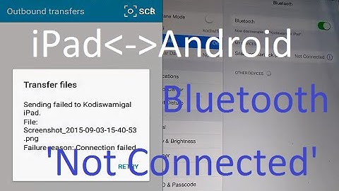 How to transfer photos from android to ipad via bluetooth