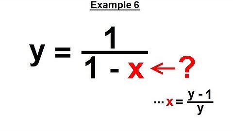 Algebra - Ch. 15: Solve for Variable in Equation (6 of 11) Example 6