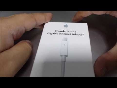 Unboxing Apple Thunderbolt to Gigabit Ethernet Adapter