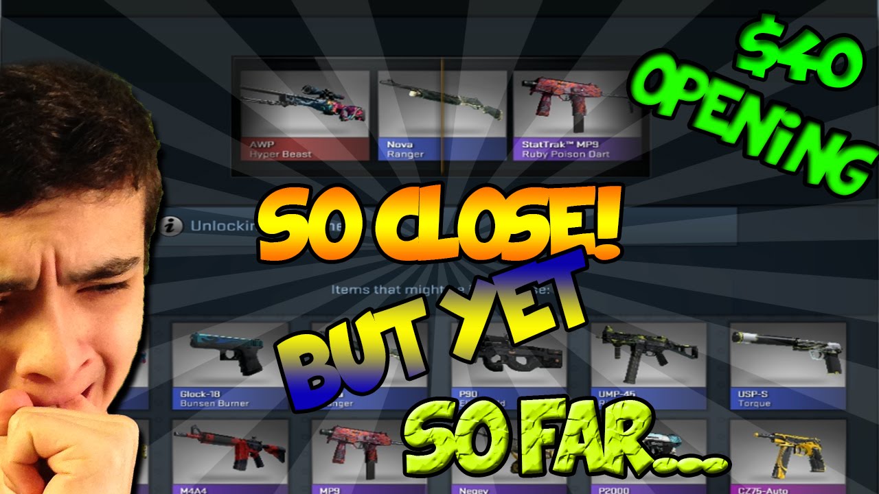 CSGO Case Opening 40 Spent on Cases! LUCK CHANGE? YouTube