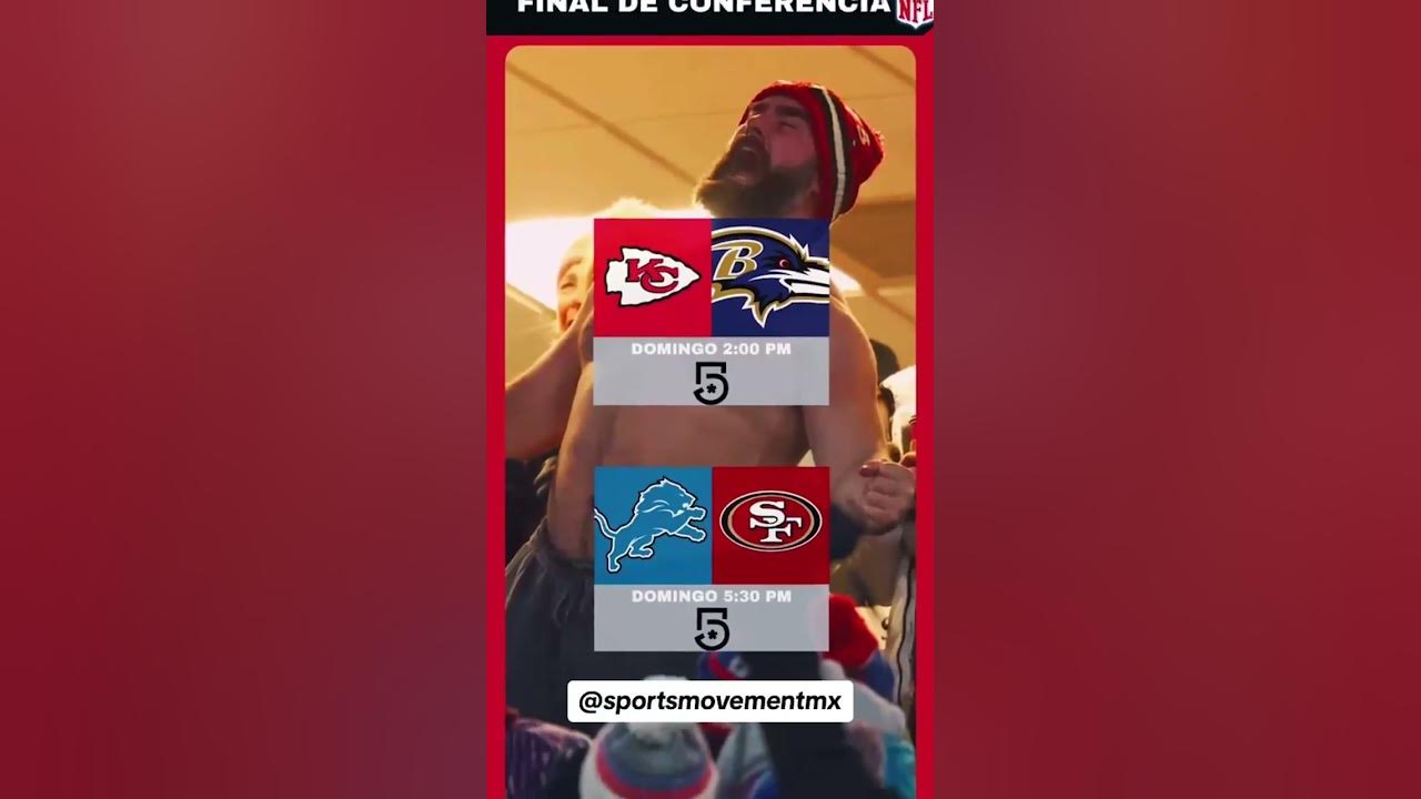 ¡Horarios FINAL de CONFERENCIA NFL 2024!nflmx nflenespañol 
