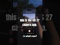 iOS 27 camera app