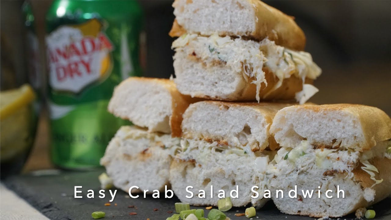 Easy Crab Salad Sandwich - YouTube