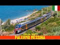 Cab ride palermo  messina chemin de fer palermomessina italie vue du conducteur 4k