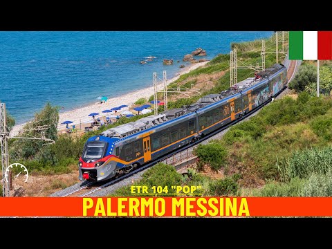 Führerstandsmitfahrt Palermo - Messina (Palermo-Messina-Eisenbahn, Italien) 4K