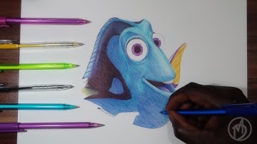 How To Draw Dory - Tutorial - DeMoose Art