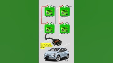 How to connect  four 12 volt batteries to 24 volt / 24 volt batteries @Electricalgenius