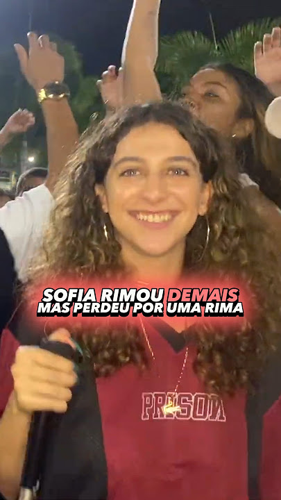 nem a SOFIA acreditou no que ouviu.. 😂 #batalhaderima